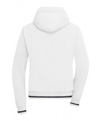 Dames Ladies' Club Hoody Wit/navy 8579