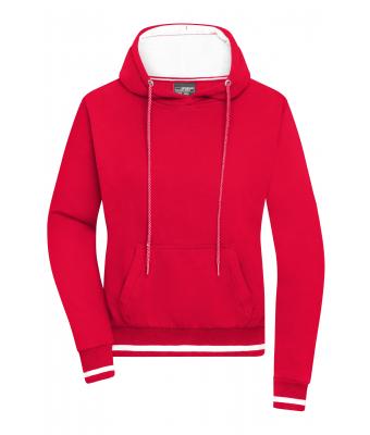 Femme Sweat-shirt tendance femme Rouge/blanc 8579
