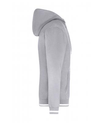 Men Men's Club Hoody Grey-heather/white 8580
