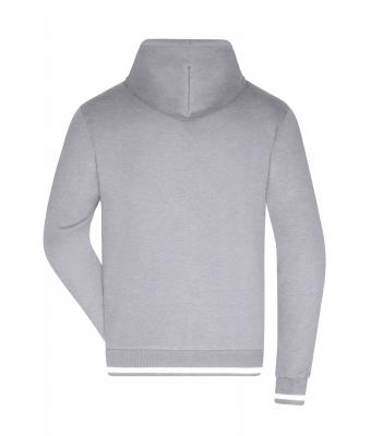 Men Men's Club Hoody Grey-heather/white 8580