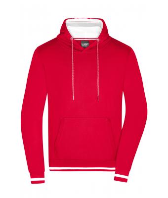 Men Men's Club Hoody Red/white 8580