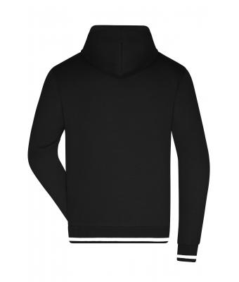 Homme Sweat-shirt tendance homme Noir/blanc 8580