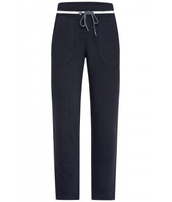 Damen Ladies' Jog-Pants Navy/white 8581