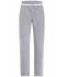 Damen Ladies' Jog-Pants Grey-heather/white 8581