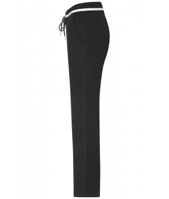 Damen Ladies' Jog-Pants Black/white 8581