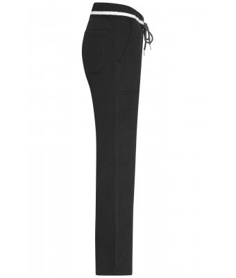 Damen Ladies' Jog-Pants Black/white 8581