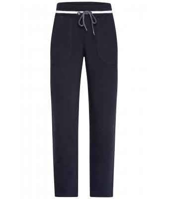 Dames Ladies' Jog-Pants Navy/wit 8581