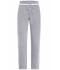 Dames Ladies' Jog-Pants Heather grijs/wit 8581