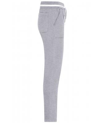 Men Men's Jog-Pants Grey-heather/white 8582