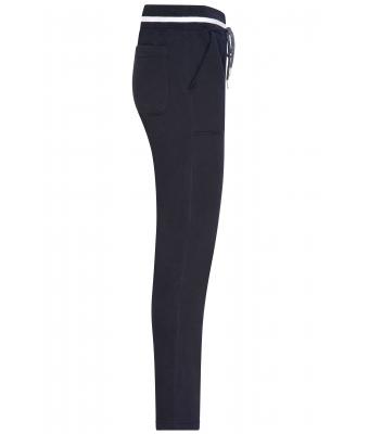 Heren Men's Jog-Pants Navy/wit 8582