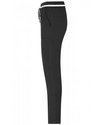 Heren Men's Jog-Pants Zwart/wit 8582