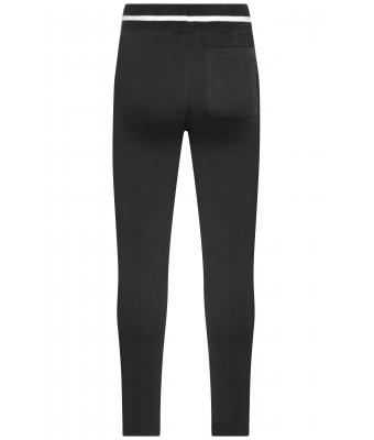 Heren Men's Jog-Pants Zwart/wit 8582