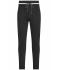 Heren Men's Jog-Pants Zwart/wit 8582
