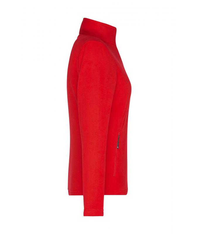 Damen Ladies' Fleece Jacket Red 8583