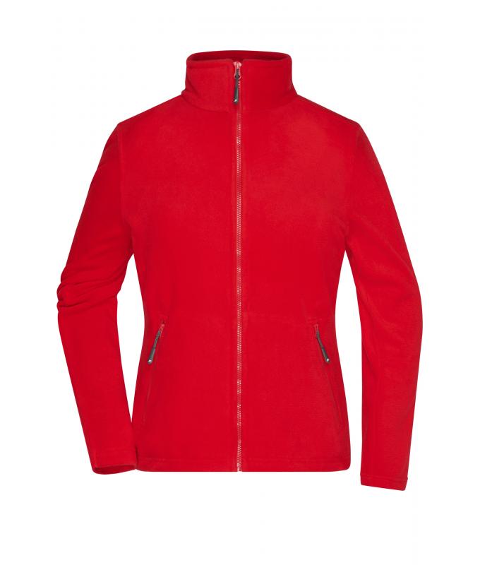Damen Ladies' Fleece Jacket Red 8583