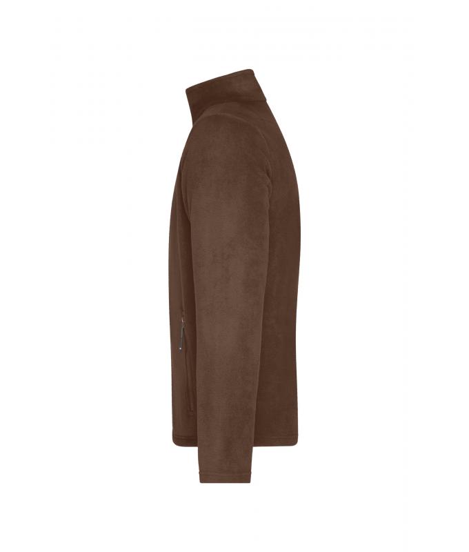 Herren Men's Fleece Jacket Brown 8584