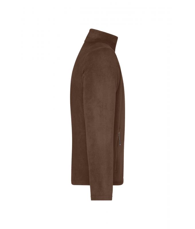 Herren Men's Fleece Jacket Brown 8584