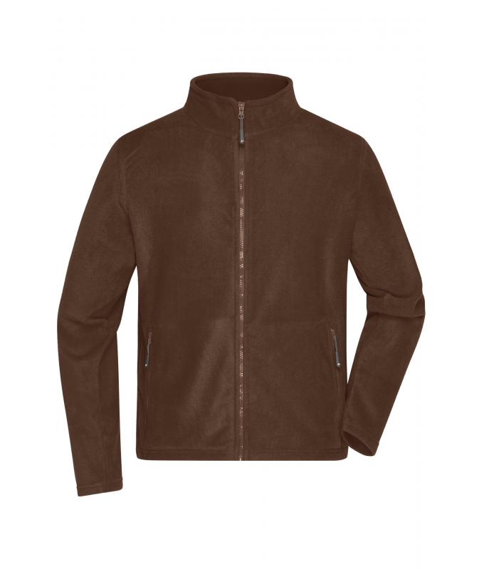 Herren Men's Fleece Jacket Brown 8584