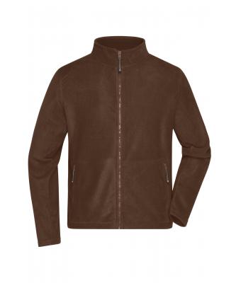 Men Men's Fleece Jacket Brown 8584