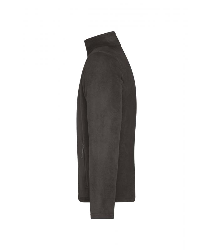 Herren Men's Fleece Jacket Dark-grey 8584