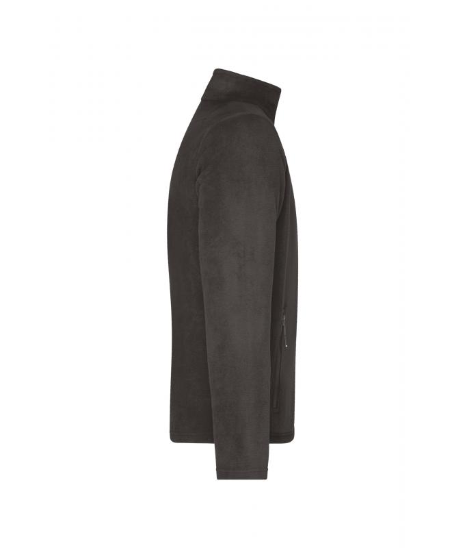 Herren Men's Fleece Jacket Dark-grey 8584