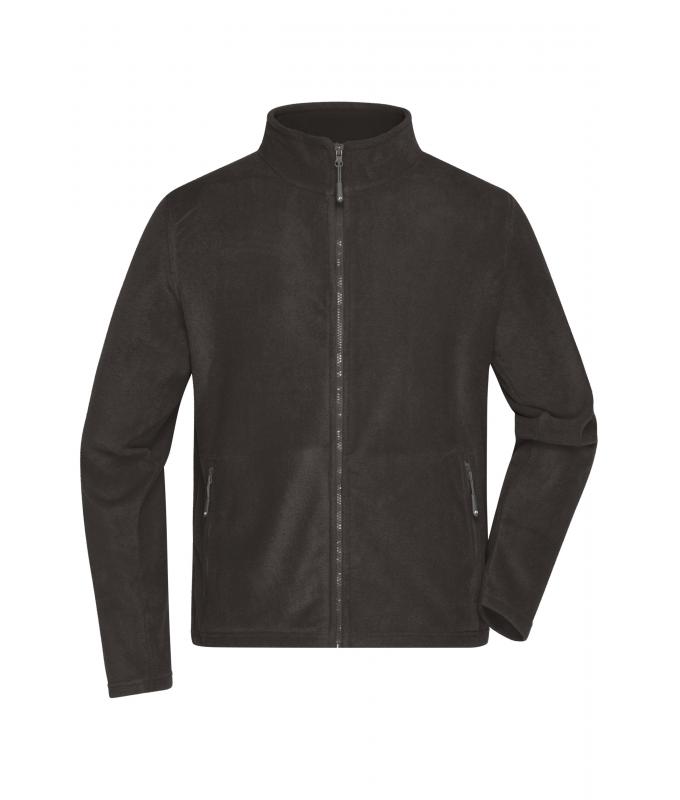 Herren Men's Fleece Jacket Dark-grey 8584