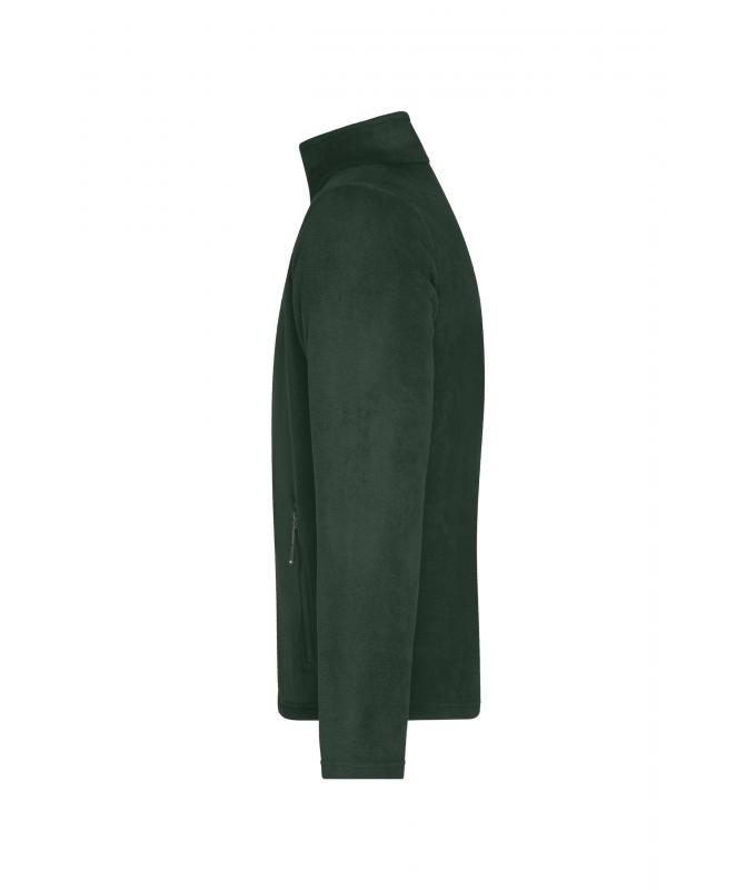 Herren Men's Fleece Jacket Dark-green 8584