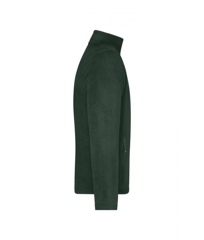 Herren Men's Fleece Jacket Dark-green 8584