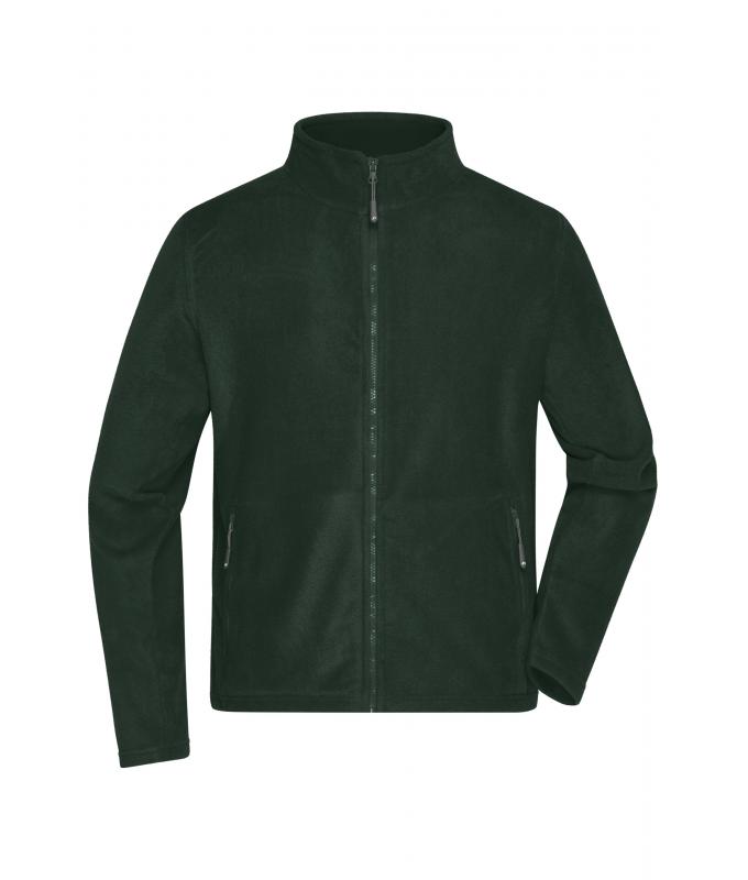 Herren Men's Fleece Jacket Dark-green 8584