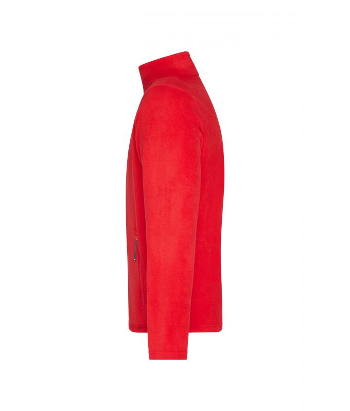 Herren Men's Fleece Jacket Red 8584