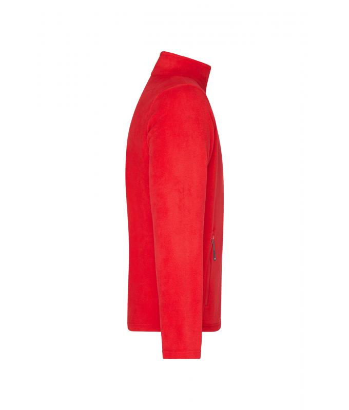 Herren Men's Fleece Jacket Red 8584