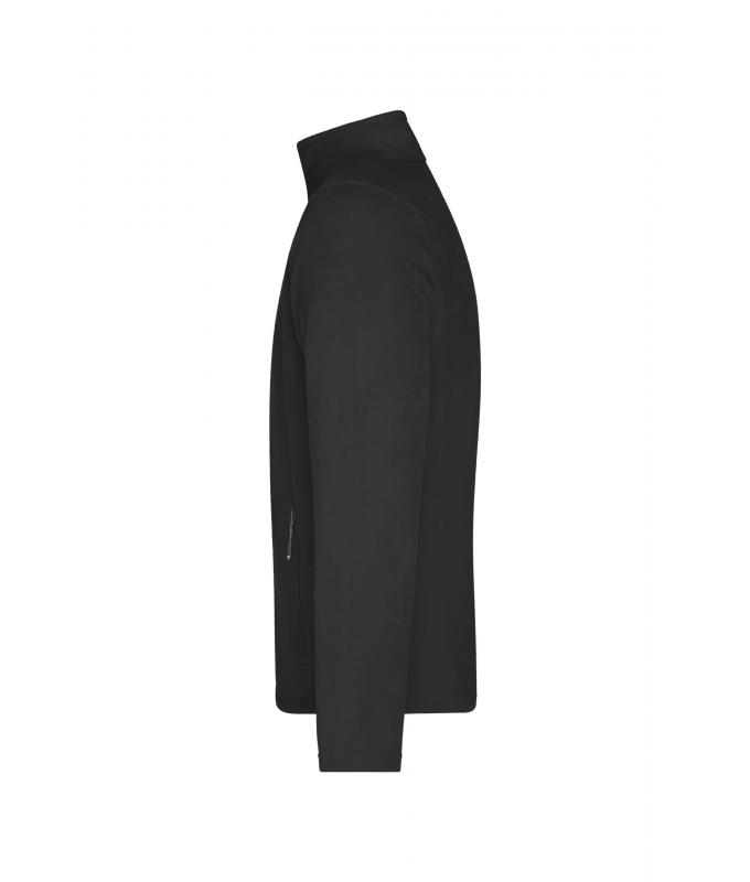 Herren Men's Fleece Jacket Black 8584