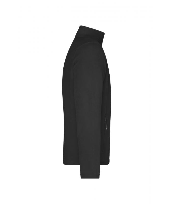 Herren Men's Fleece Jacket Black 8584