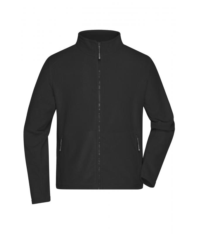 Herren Men's Fleece Jacket Black 8584