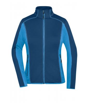 Damen Ladies' Structure Fleece Jacket Navy/bright-blue 8594