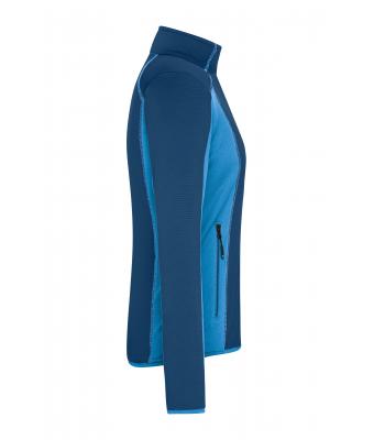 Dames Ladies' Structure Fleece Jacket Navy/helderblauw 8594