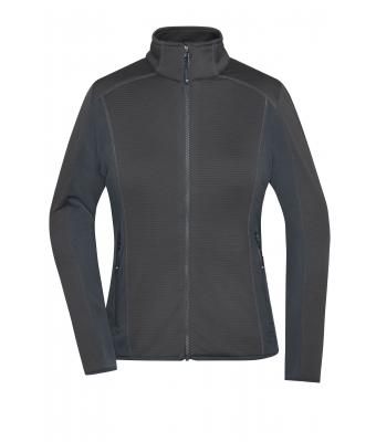 Damen Ladies' Structure Fleece Jacket Black/carbon 8594
