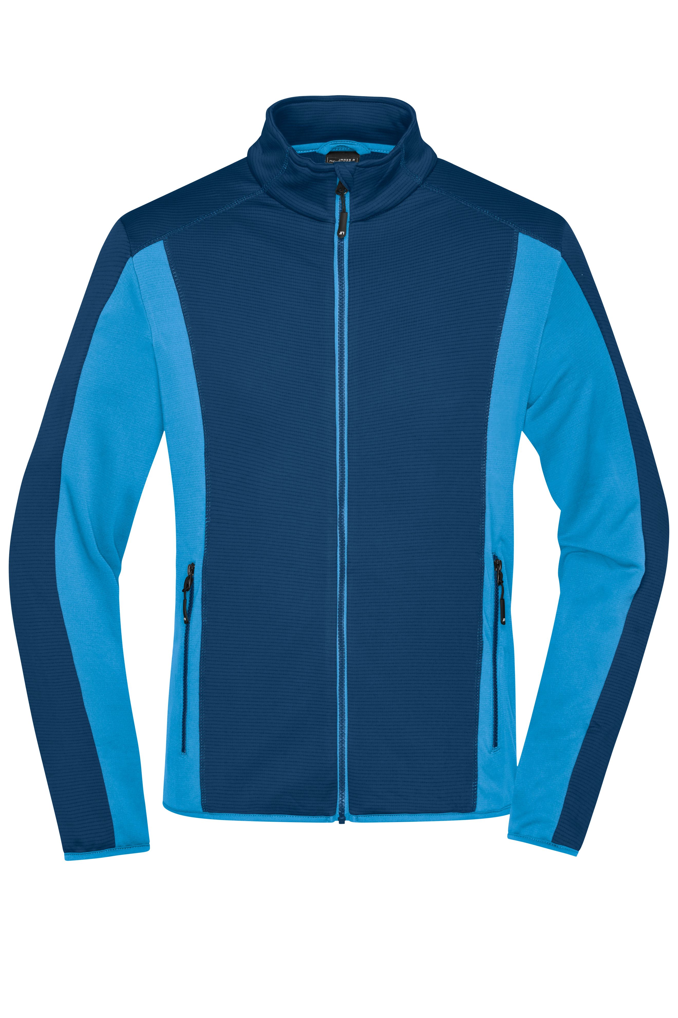 Men Men's Structure Fleece Jacket Navy/bright-blue-Daiber