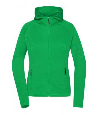 Damen Ladies' Stretchfleece Jacket Fern-green/carbon 8596