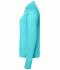 Damen Ladies' Sports  Shirt Half-Zip Turquoise 8598