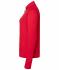Damen Ladies' Sports  Shirt Half-Zip Red 8598