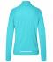Dames Ladies' Sports  Shirt Halfzip Turquoise 8598