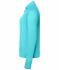 Dames Ladies' Sports  Shirt Halfzip Turquoise 8598