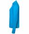 Ladies Ladies' Sports  Shirt Halfzip Bright-blue 8598