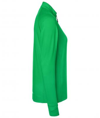 Dames Ladies' Sports  Shirt Halfzip Varengroen 8598