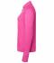Ladies Ladies' Sports  Shirt Halfzip Pink 8598