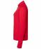 Dames Ladies' Sports  Shirt Halfzip Rood 8598