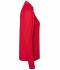 Dames Ladies' Sports  Shirt Halfzip Rood 8598