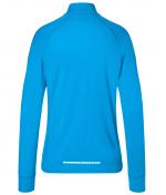 Damen Ladies' Sports Shirt Half-Zip Bright-blue 8598