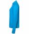 Damen Ladies' Sports Shirt Half-Zip Bright-blue 8598